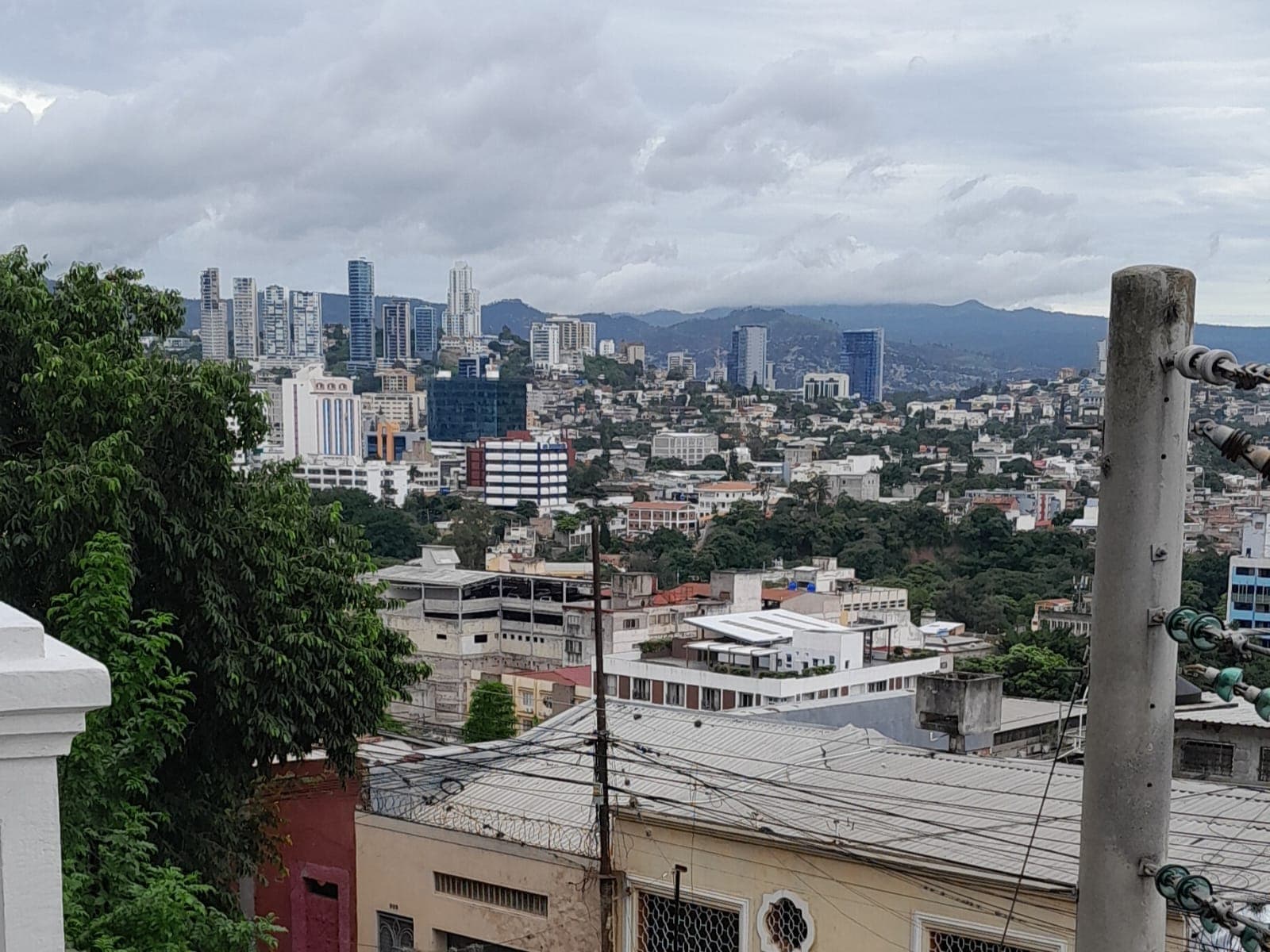 Vista de la ciudad de Tegucigalpa desde La Leona