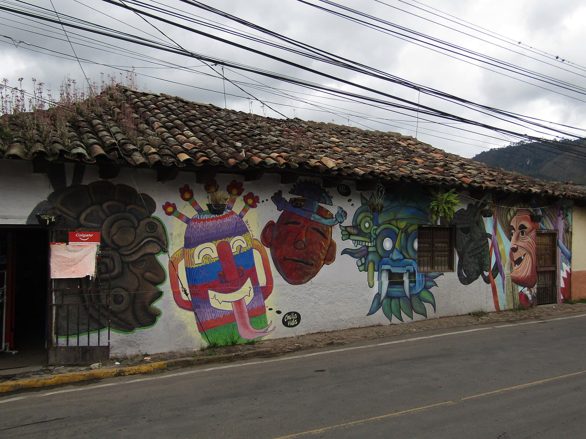 Parque central del pueblo de Valle de Ángeles